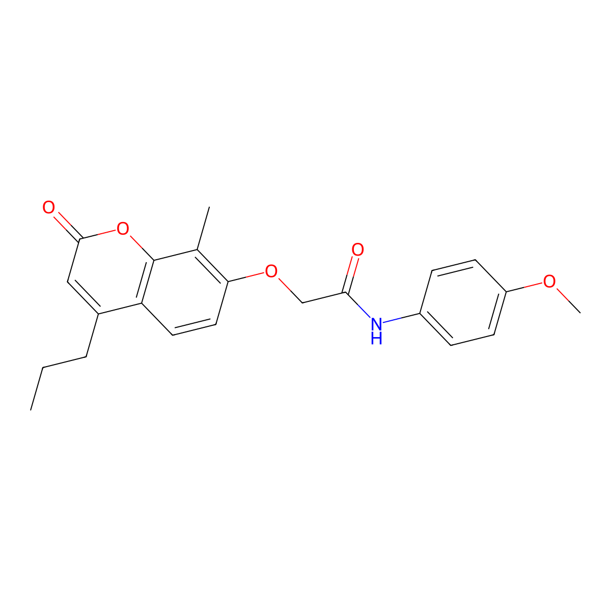 N-(4-methoxyphenyl)-2-[(8-methyl-2-oxo-4-propyl-2H-chromen-7-yl)oxy]acetamide molecular structure, CAS 500204-47-7