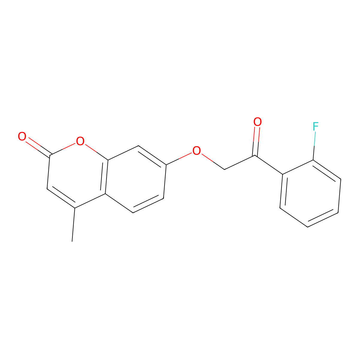7-[2-(2-fluorophenyl)-2-oxoethoxy]-4-methyl-2H-chromen-2-one molecular structure, CAS 500204-63-7