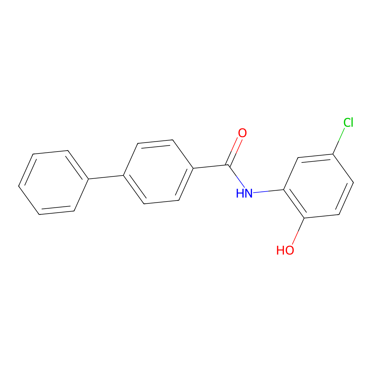 N-(5-chloro-2-hydroxyphenyl)-4-phenylbenzamide molecular structure, CAS 500261-59-6