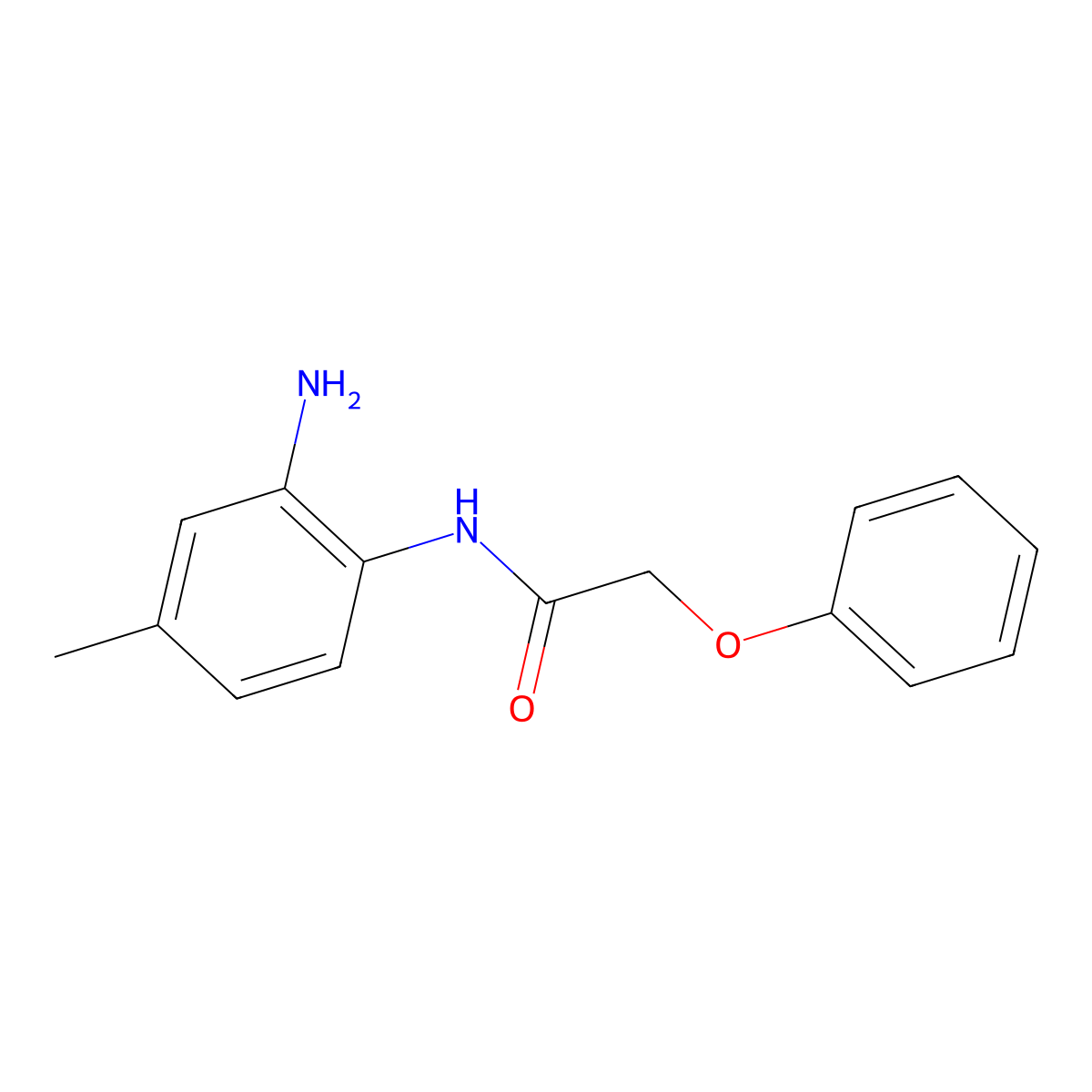 N-(2-amino-4-methylphenyl)-2-phenoxyacetamide molecular structure, CAS 500261-86-9