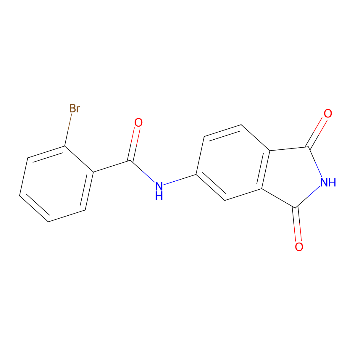 2-bromo-N-(1,3-dioxo-2,3-dihydro-1H-isoindol-5-yl)benzamide molecular structure, CAS 500263-58-1