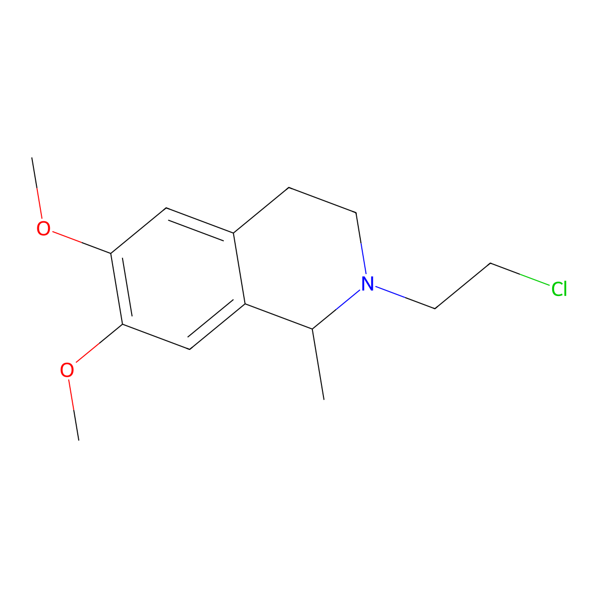 N-(2-Chloroethyl)salsolidine molecular structure, CAS 500266-66-0