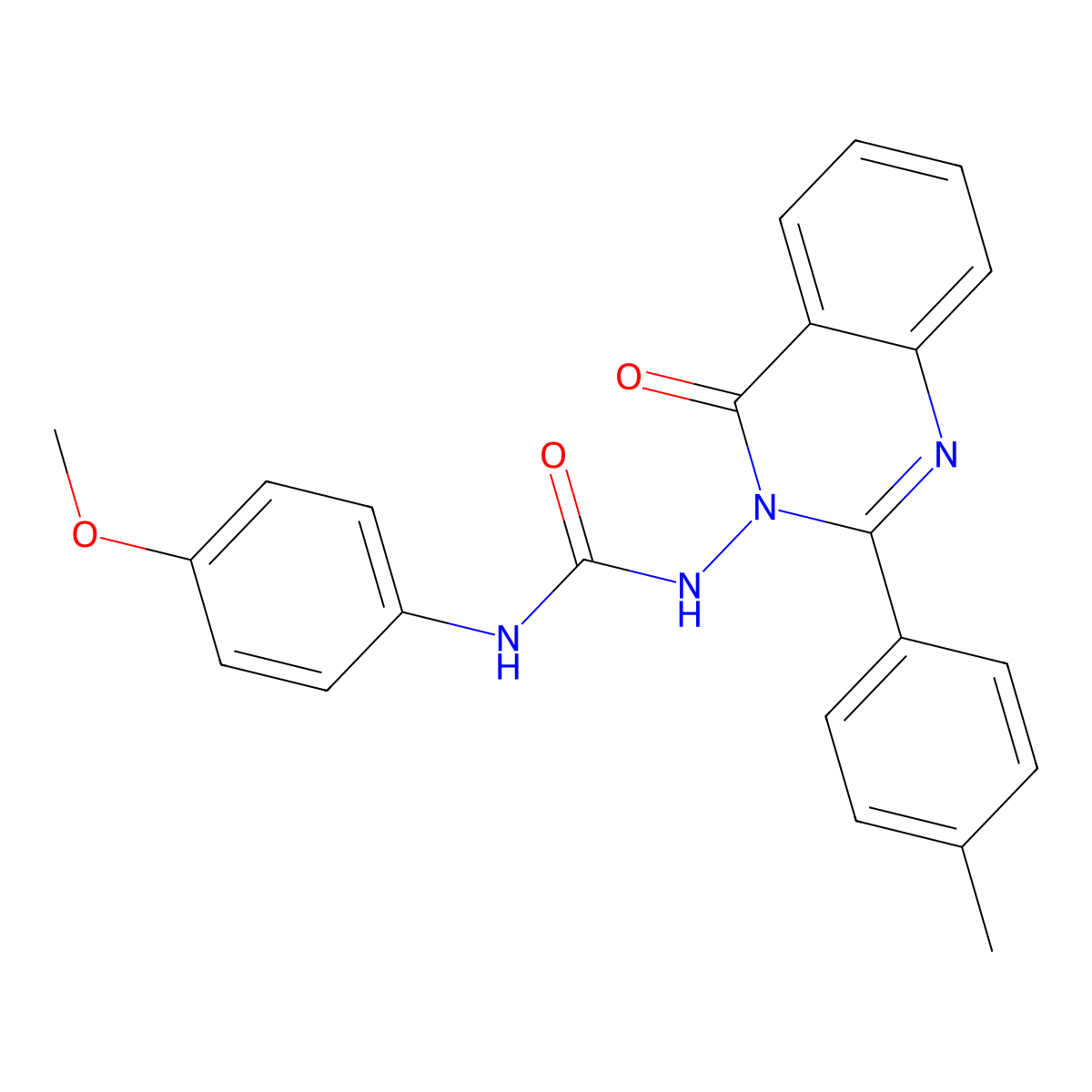 1-(4-methoxyphenyl)-3-[2-(4-methylphenyl)-4-oxoquinazolin-3(4H)-yl]urea molecular structure, CAS 500274-64-6