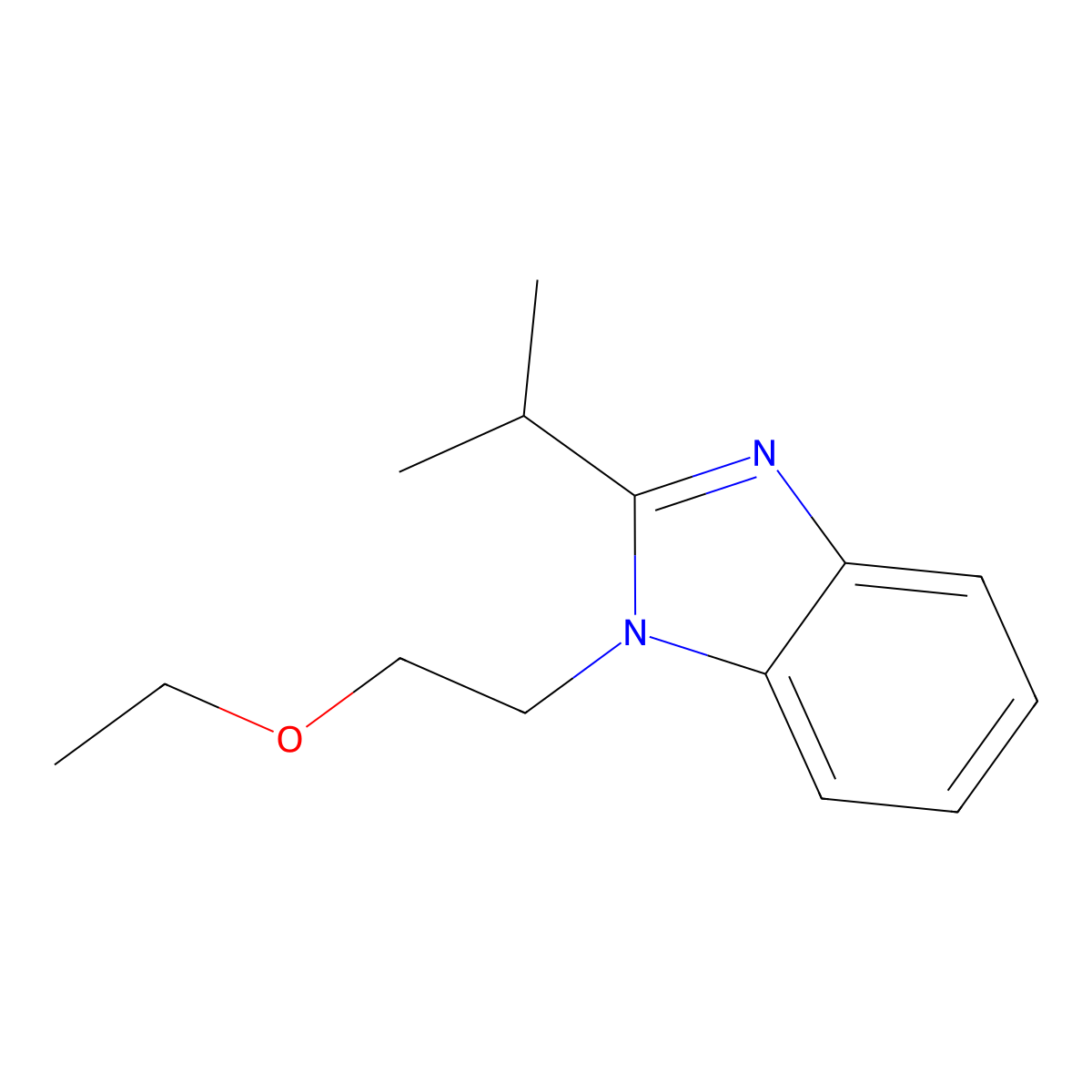 1-Ethoxy-2-[2-(methylethyl)benzimidazolyl]ethane molecular structure, CAS 500277-26-9