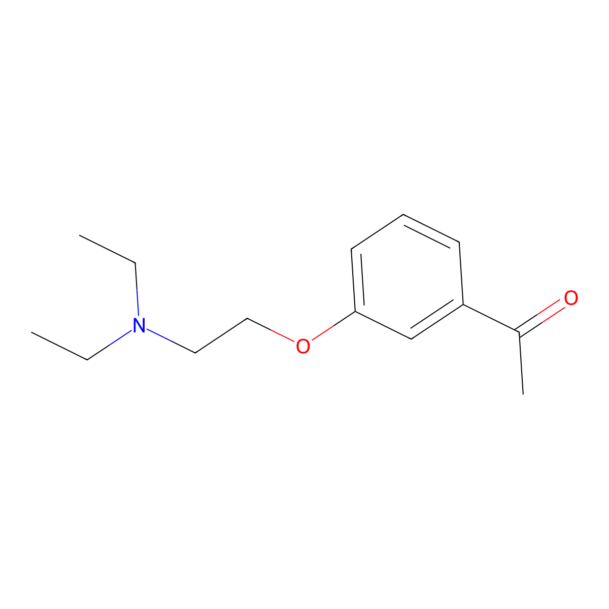 1-{3-[2-(Diethylamino)ethoxy]phenyl}ethanone molecular structure, CAS 500286-26-0