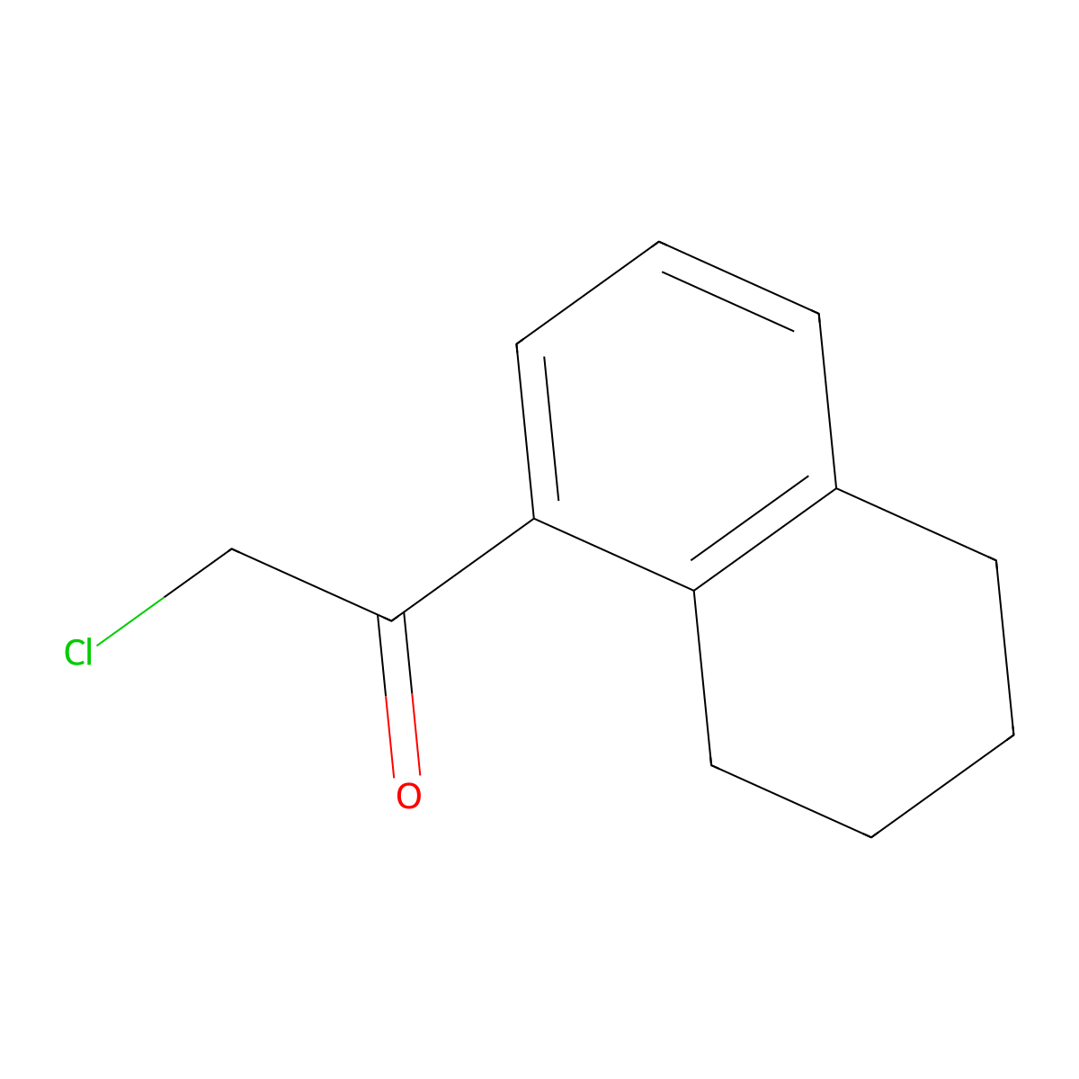 2-Chloro-1-(5,6,7,8-tetrahydronaphthalen-1-yl)ethanone molecular structure, CAS 500286-32-8