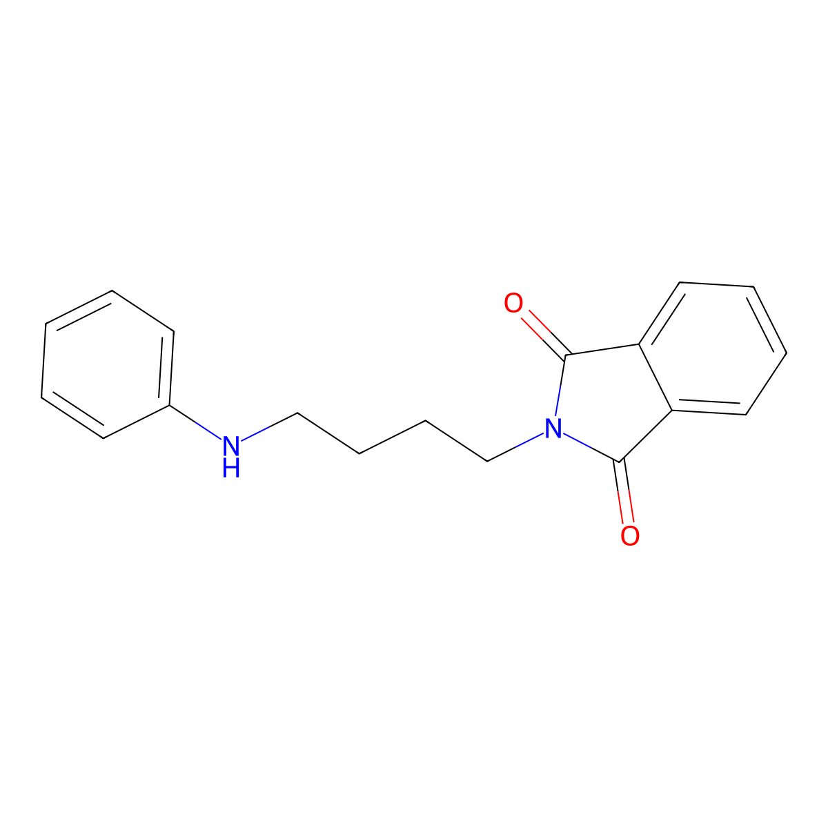 2-(4-(Phenylamino)butyl)isoindoline-1,3-dione molecular structure, CAS 500287-57-0