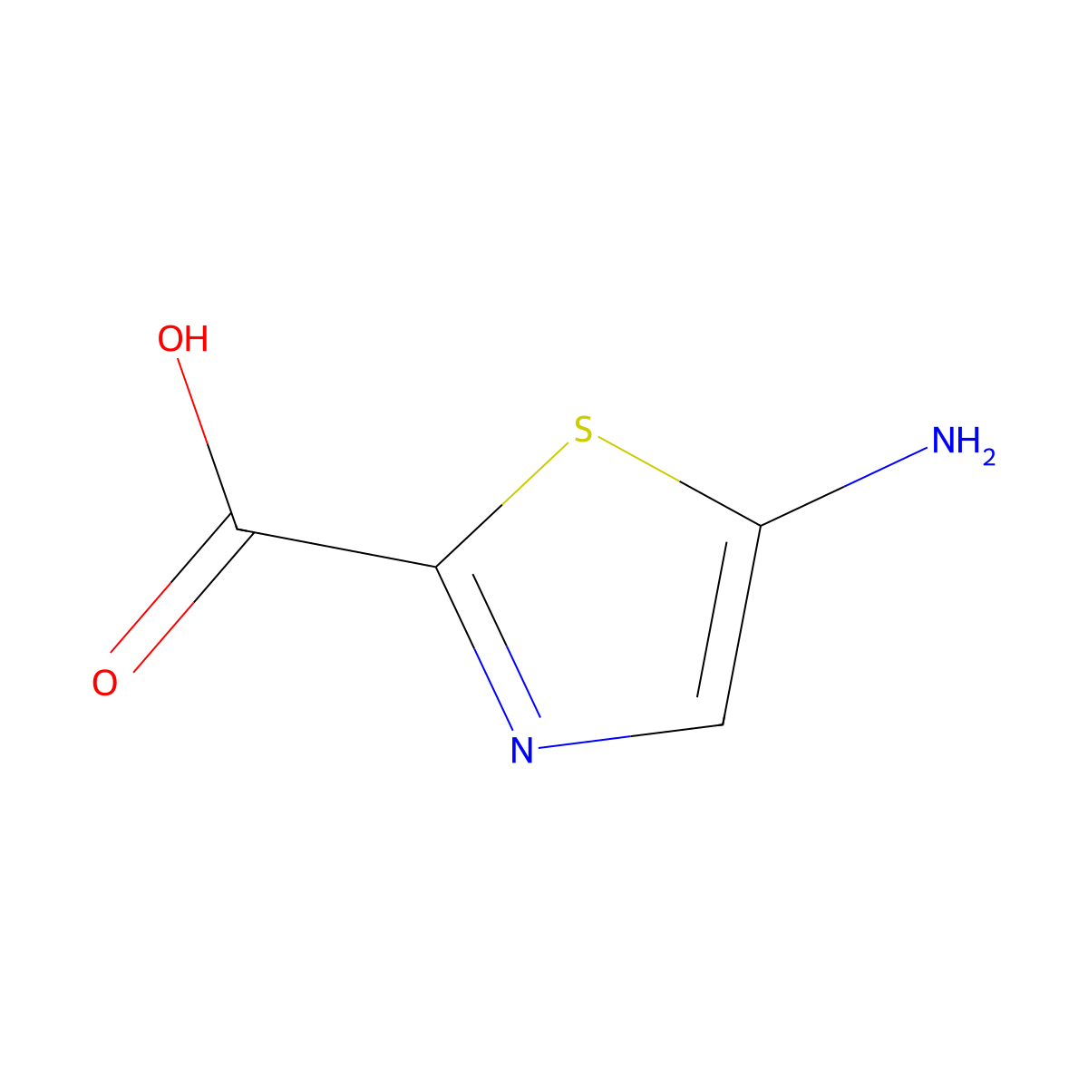 5-Aminothiazole-2-carboxylic acid molecular structure, CAS 500290-48-2