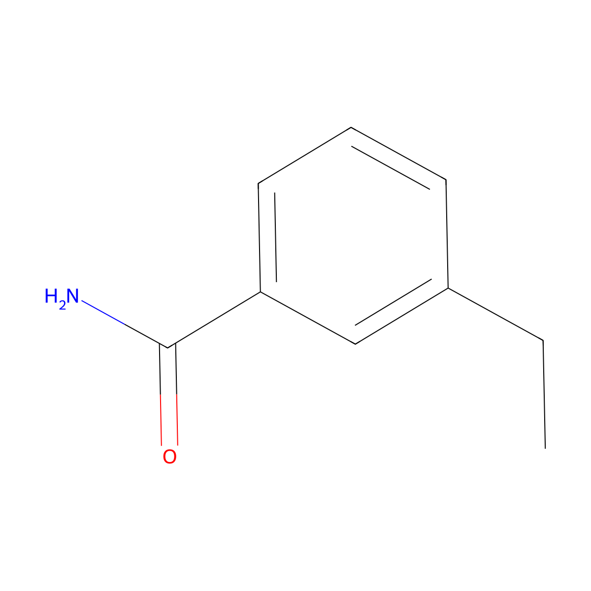 3-Ethylbenzamide molecular structure, CAS 500293-87-8