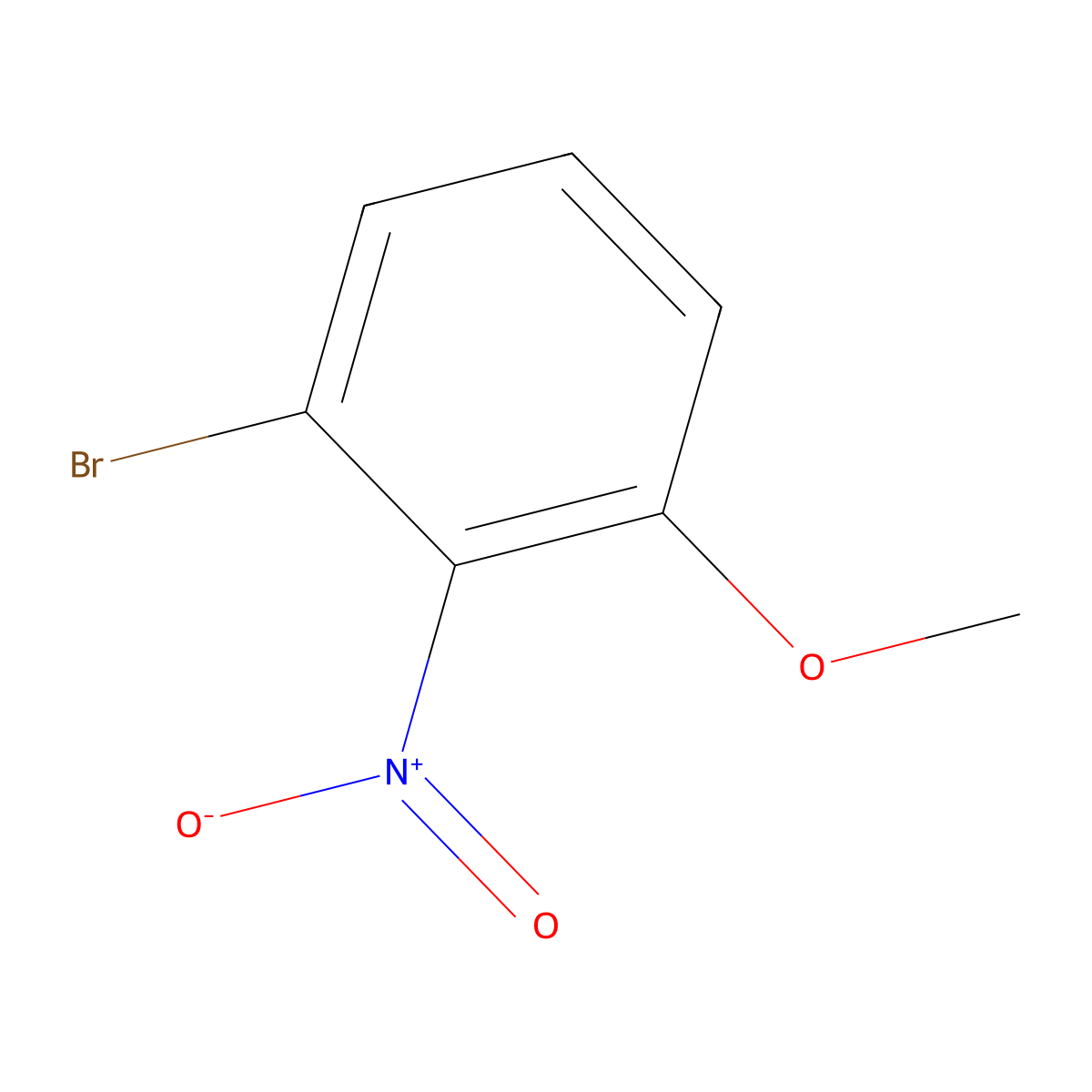 3-Bromo-2-nitroanisole molecular structure, CAS 500298-30-6