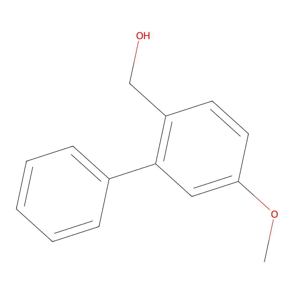 5-Methoxy[1,1'-biphenyl]-2-methanol molecular structure, CAS 500309-64-8