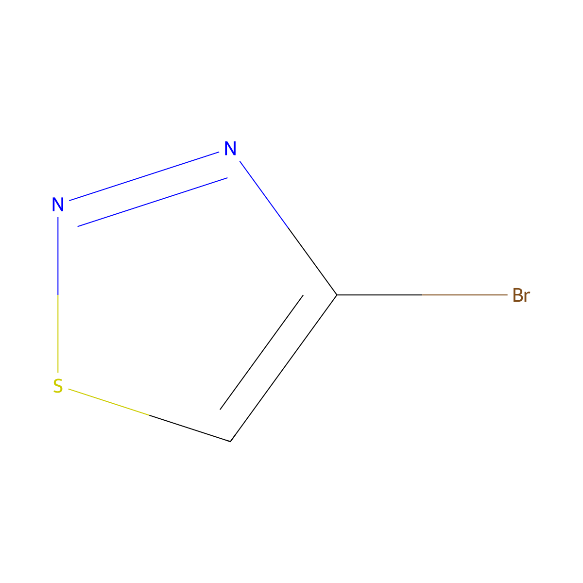 4-Bromo-1,2,3-thiadiazole molecular structure, CAS 500314-99-8