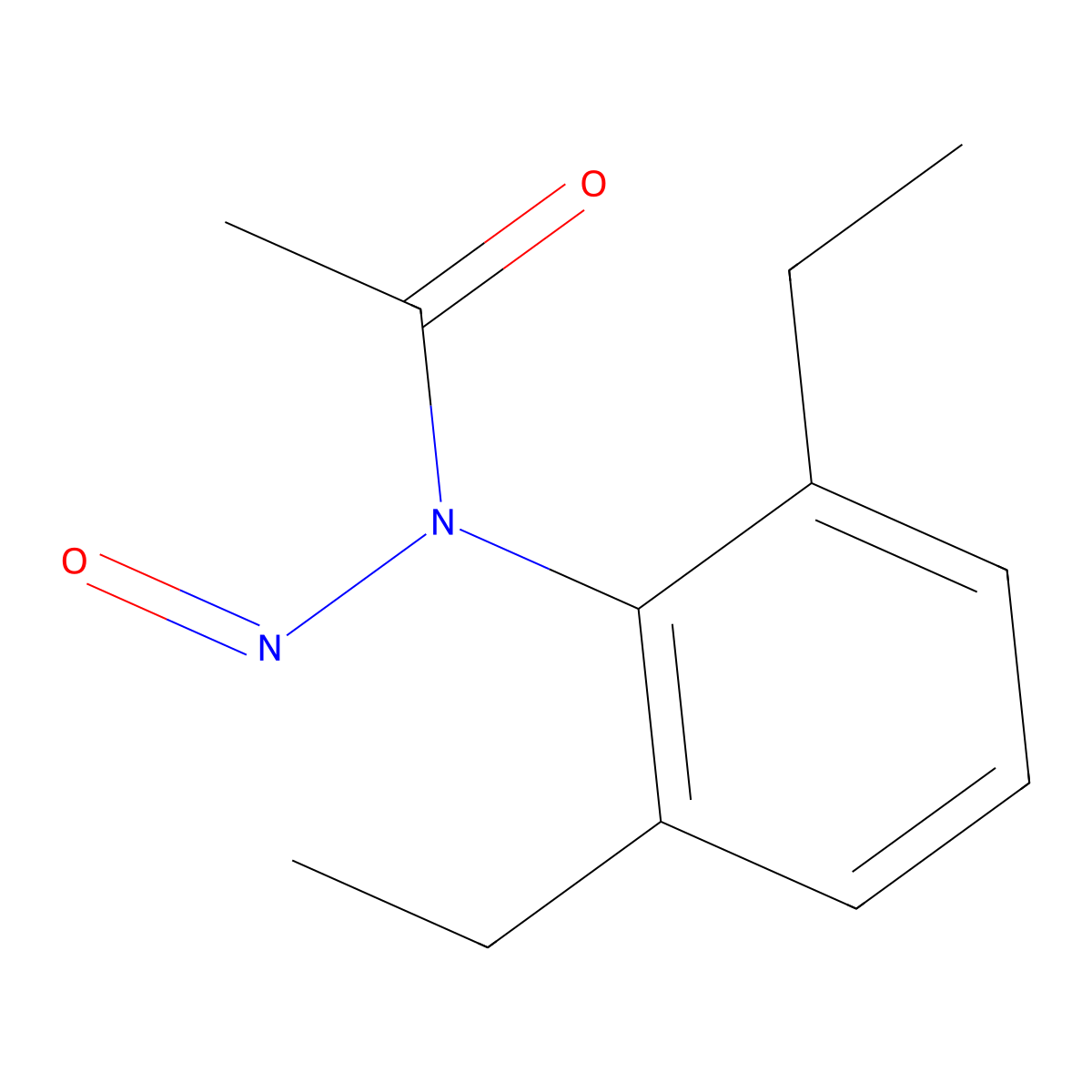 N-(2,6-diethylphenyl)-N-nitrosoacetamide molecular structure, CAS 500315-77-5