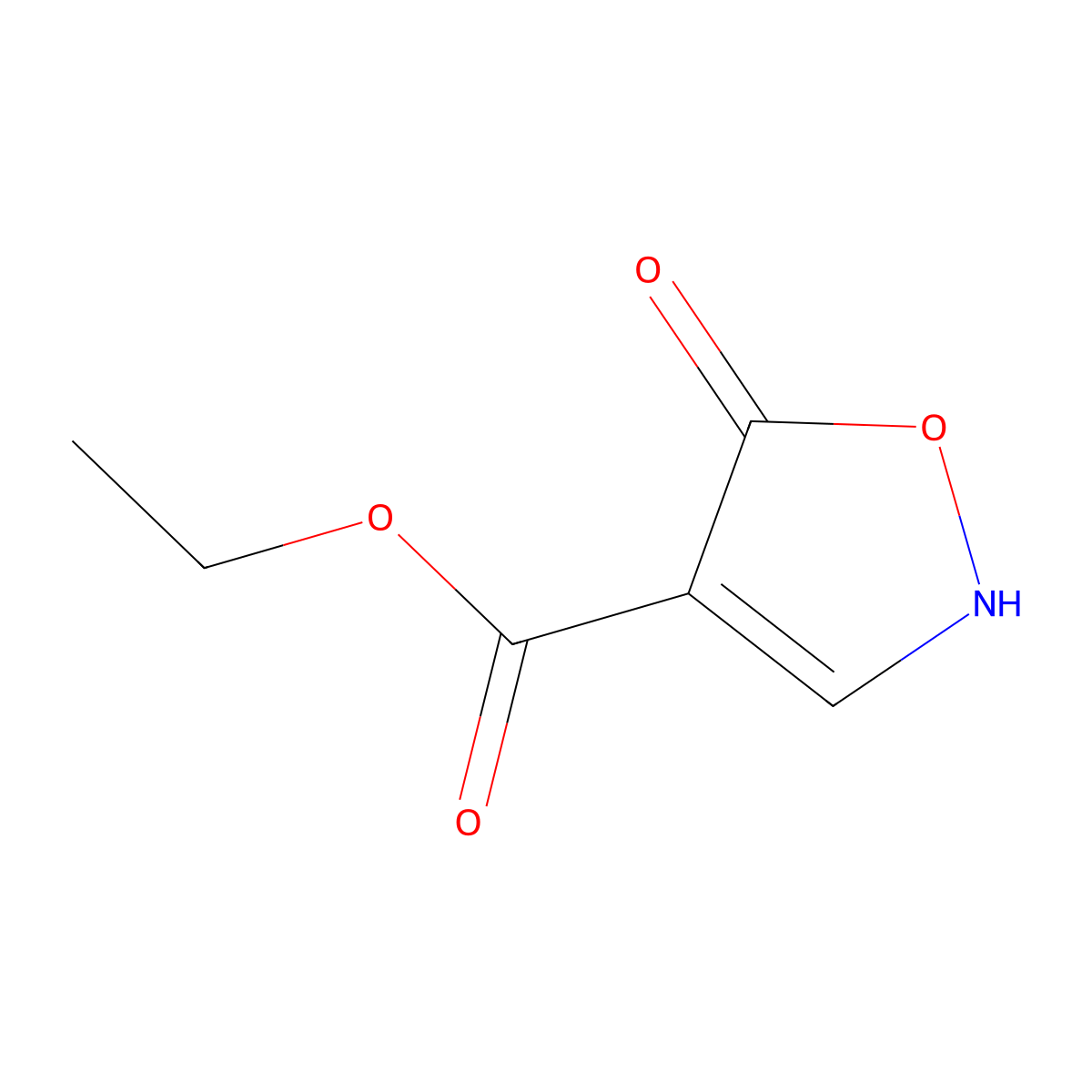 Ethyl 5-hydroxy-1,2-oxazole-4-carboxylate molecular structure, CAS 500348-26-5