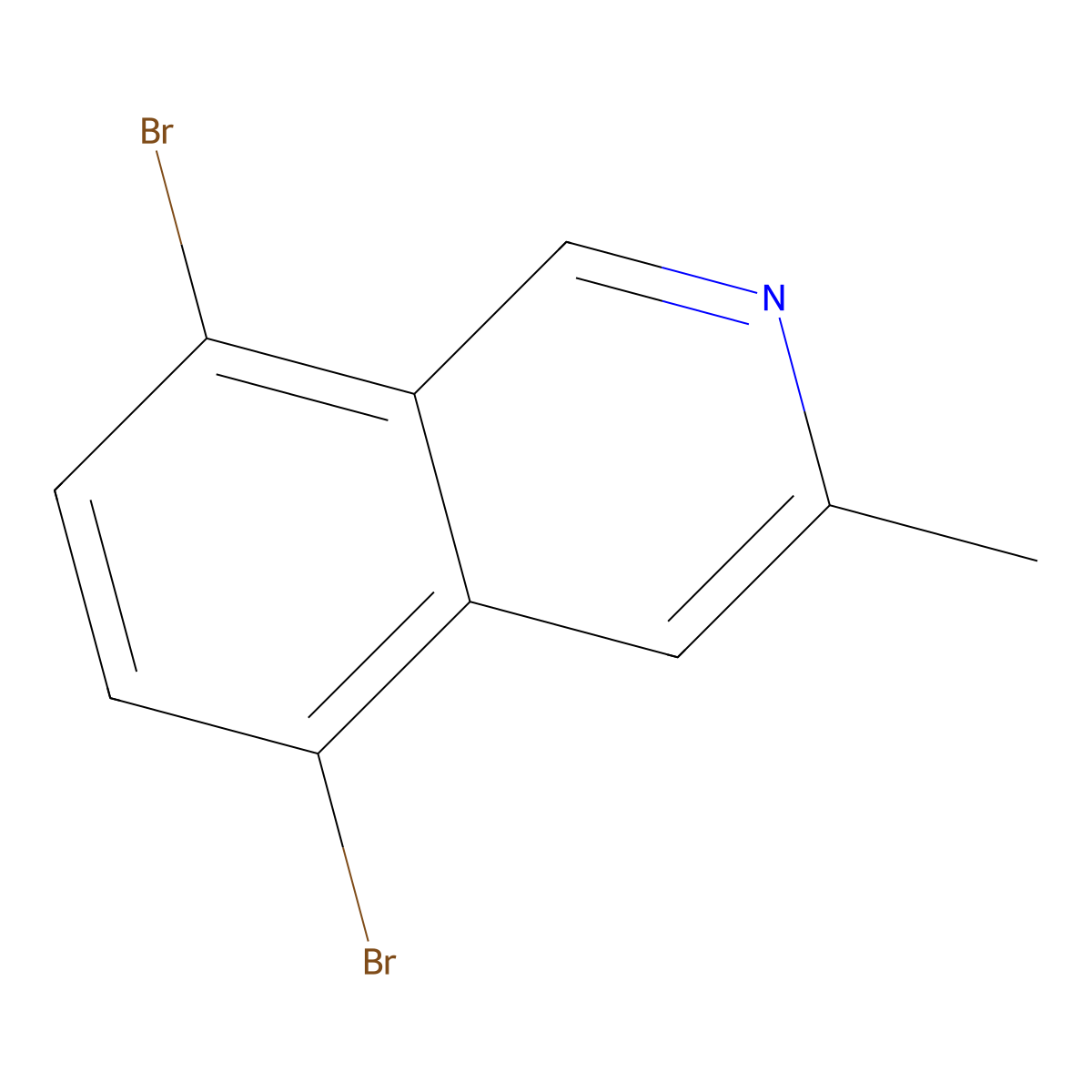 5,8-Dibromo-3-methylisoquinoline molecular structure, CAS 500359-65-9