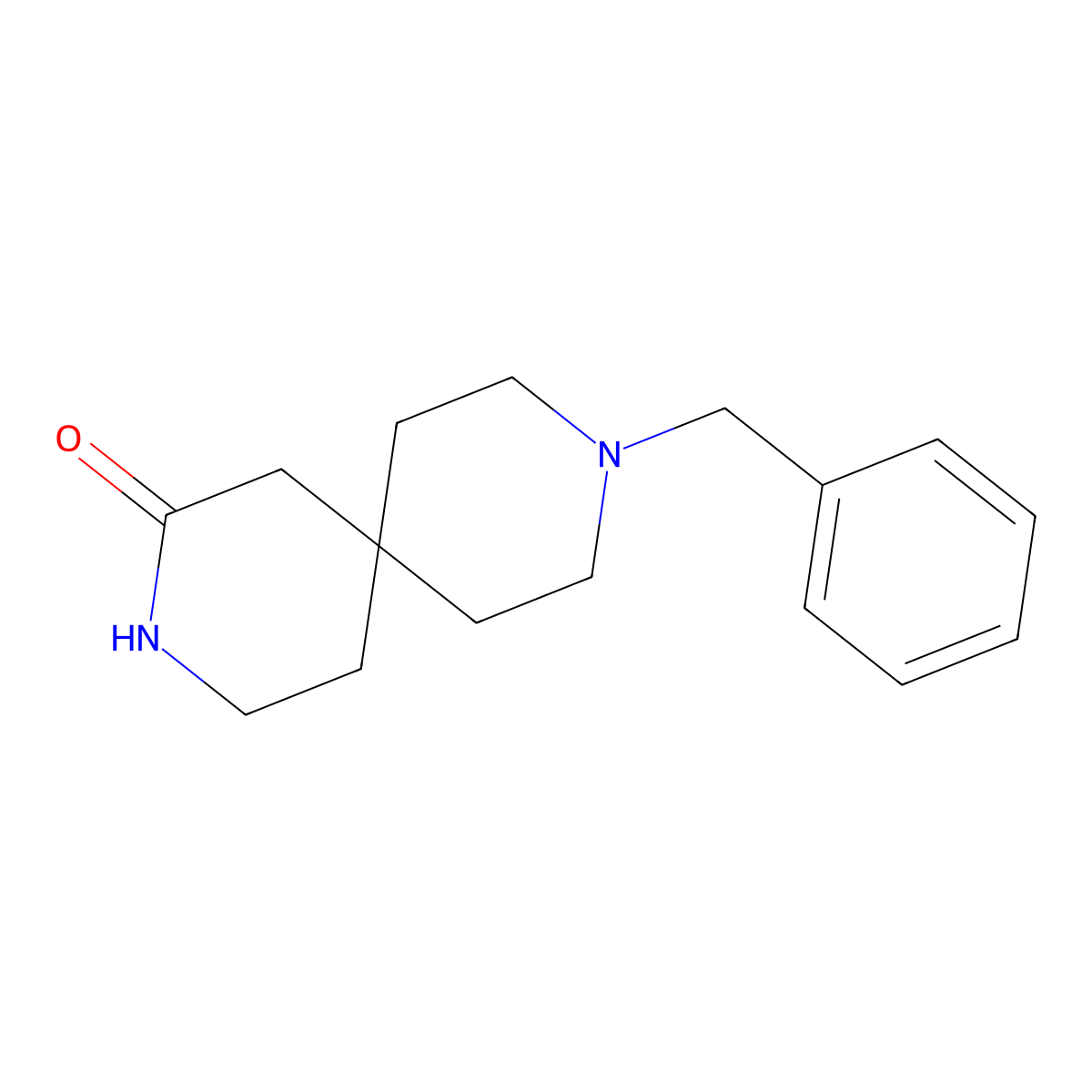 9-Benzyl-3,9-diazaspiro[5.5]undecan-2-one molecular structure, CAS 500360-86-1