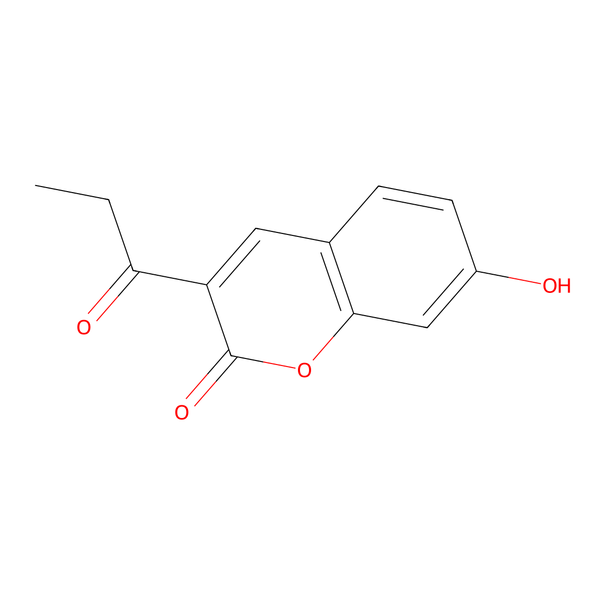 7-hydroxy-3-propionyl-2H-chromen-2-one molecular structure, CAS 500364-48-7
