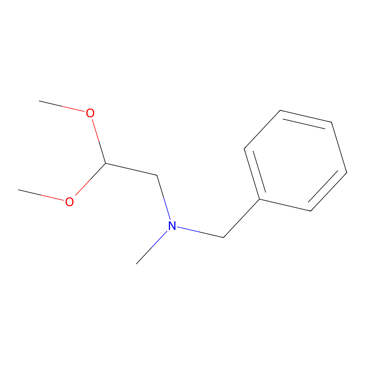N-Benzyl-2,2-dimethoxy-N-methylethan-1-amine molecular structure, CAS 500364-89-6