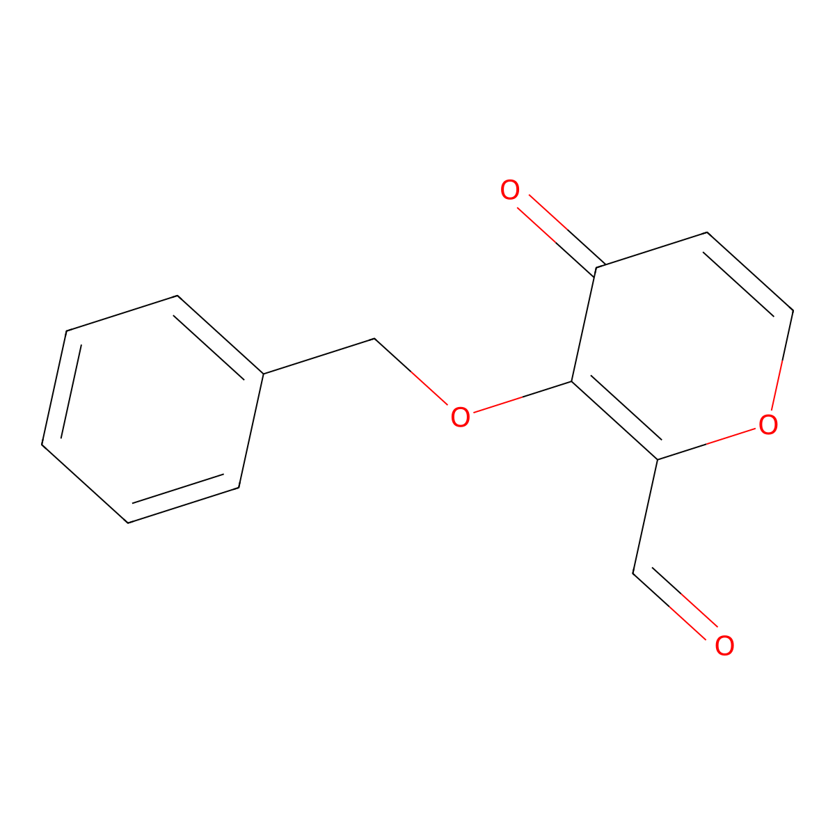 3-(Benzyloxy)-4-oxo-4H-pyran-2-carbaldehyde molecular structure, CAS 500371-01-7