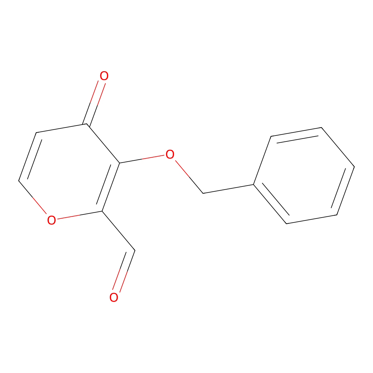 3-(Benzyloxy)-4-oxo-4H-pyran-2-carbaldehyde molecular structure, CAS 500371-01-7