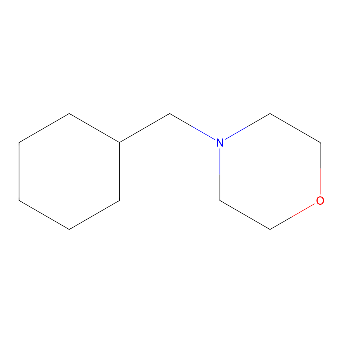 4-(Cyclohexylmethyl)morpholine molecular structure, CAS 5005-25-4