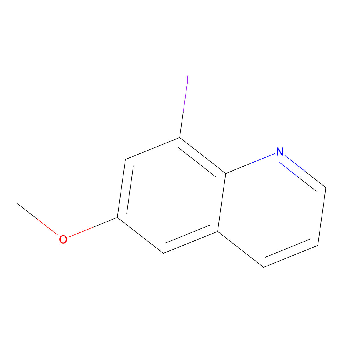 8-Iodo-6-methoxyquinoline molecular structure, CAS 500533-45-9
