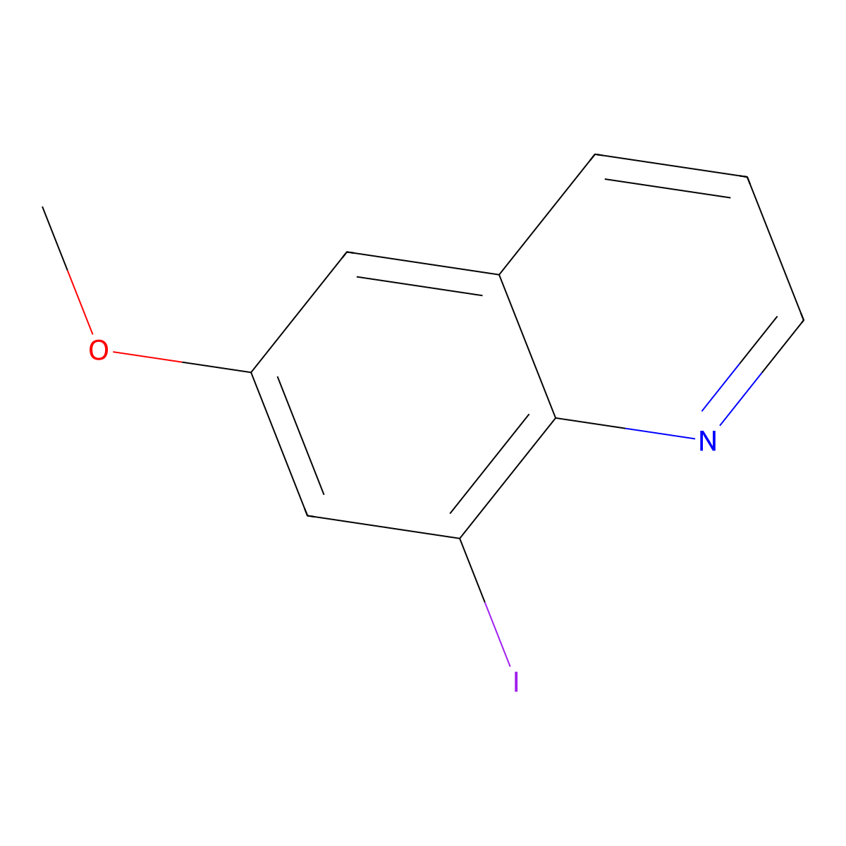 8-Iodo-6-methoxyquinoline molecular structure, CAS 500533-45-9
