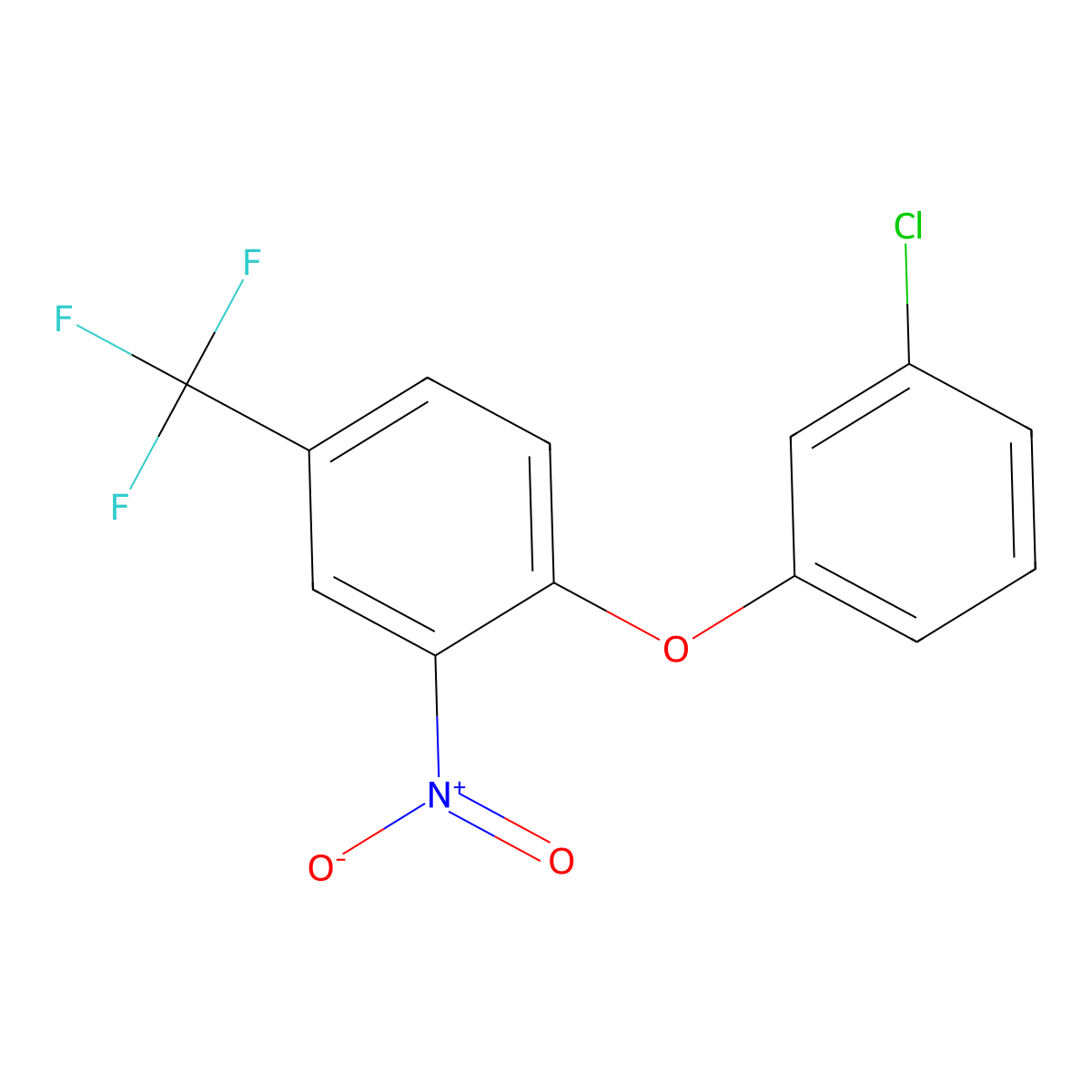 1-(3-Chlorophenoxy)-2-nitro-4-(trifluoromethyl)benzene molecular structure, CAS 500535-61-5
