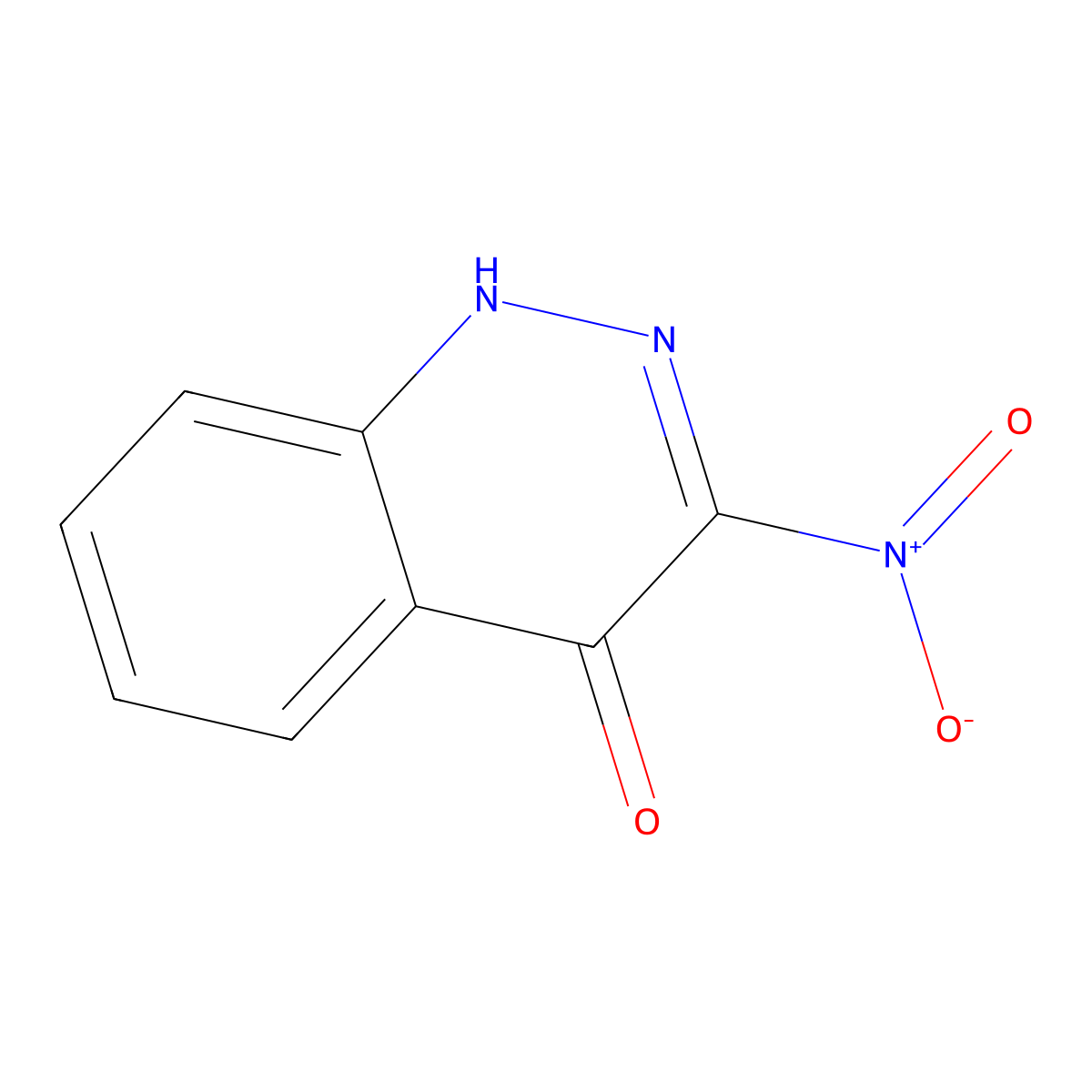 3-Nitrocinnolin-4-ol molecular structure, CAS 500538-67-0