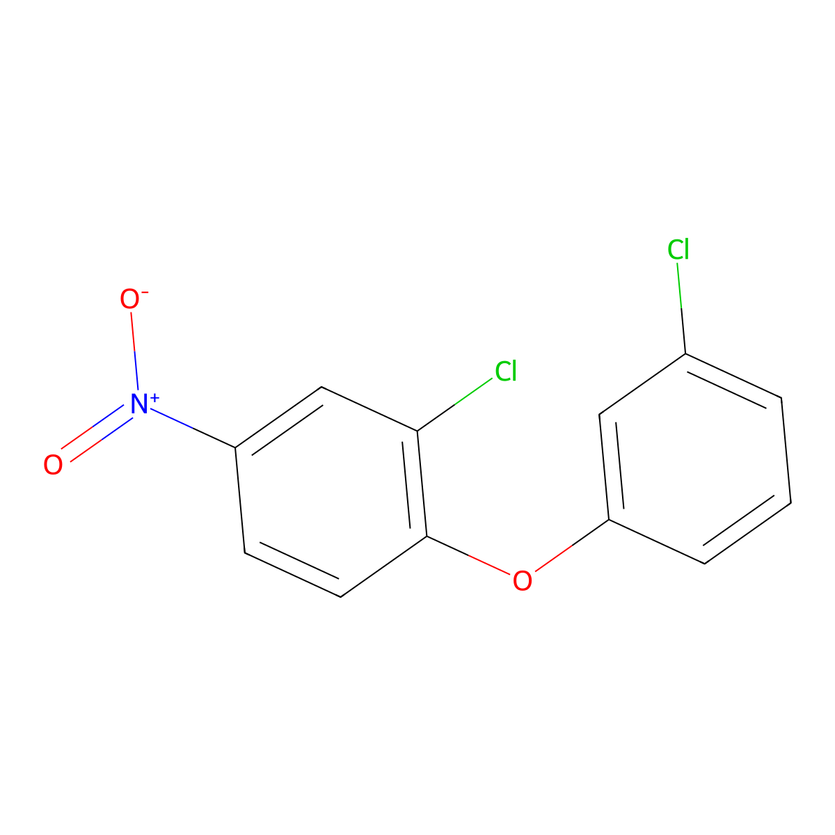 2-Chloro-1-(3-chlorophenoxy)-4-nitrobenzene molecular structure, CAS 500540-67-0