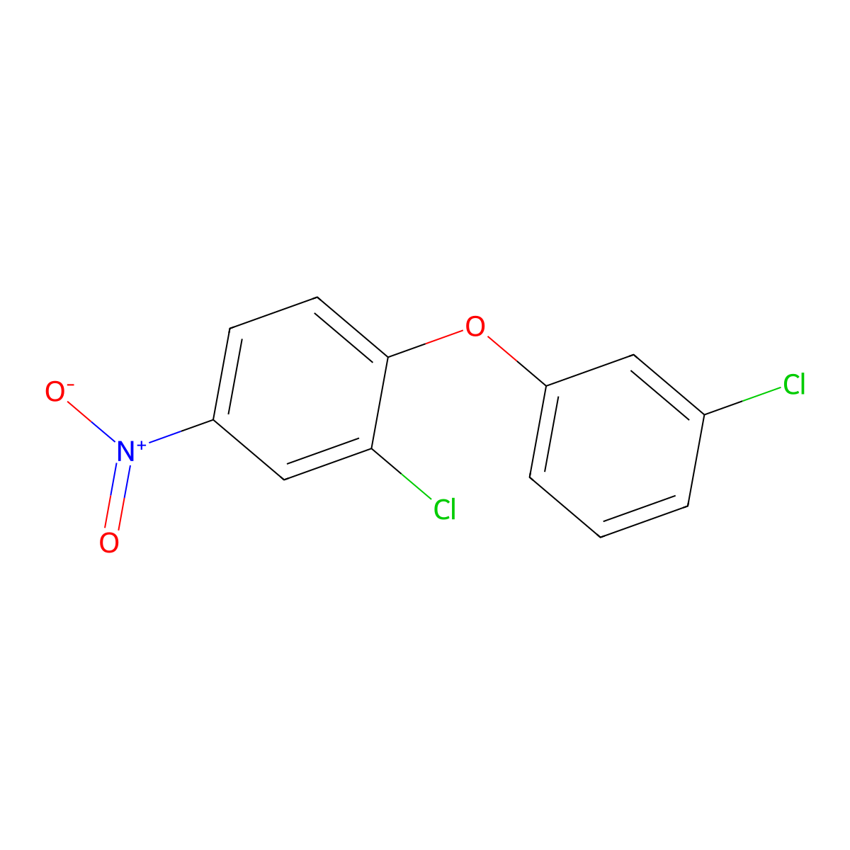 2-Chloro-1-(3-chlorophenoxy)-4-nitrobenzene molecular structure, CAS 500540-67-0