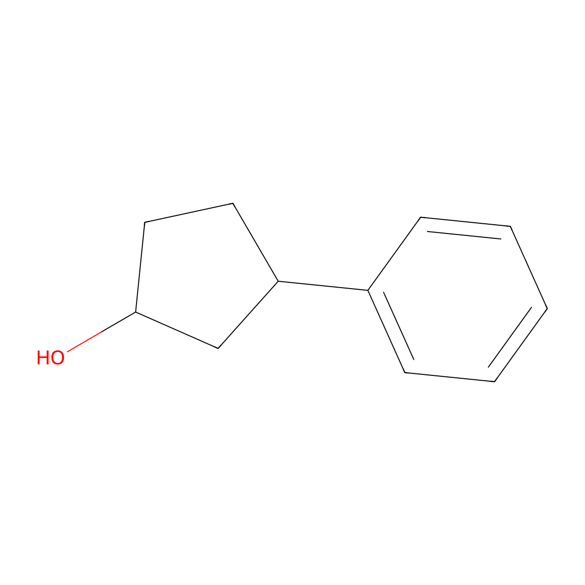 3-Phenylcyclopentan-1-ol molecular structure, CAS 500541-26-4