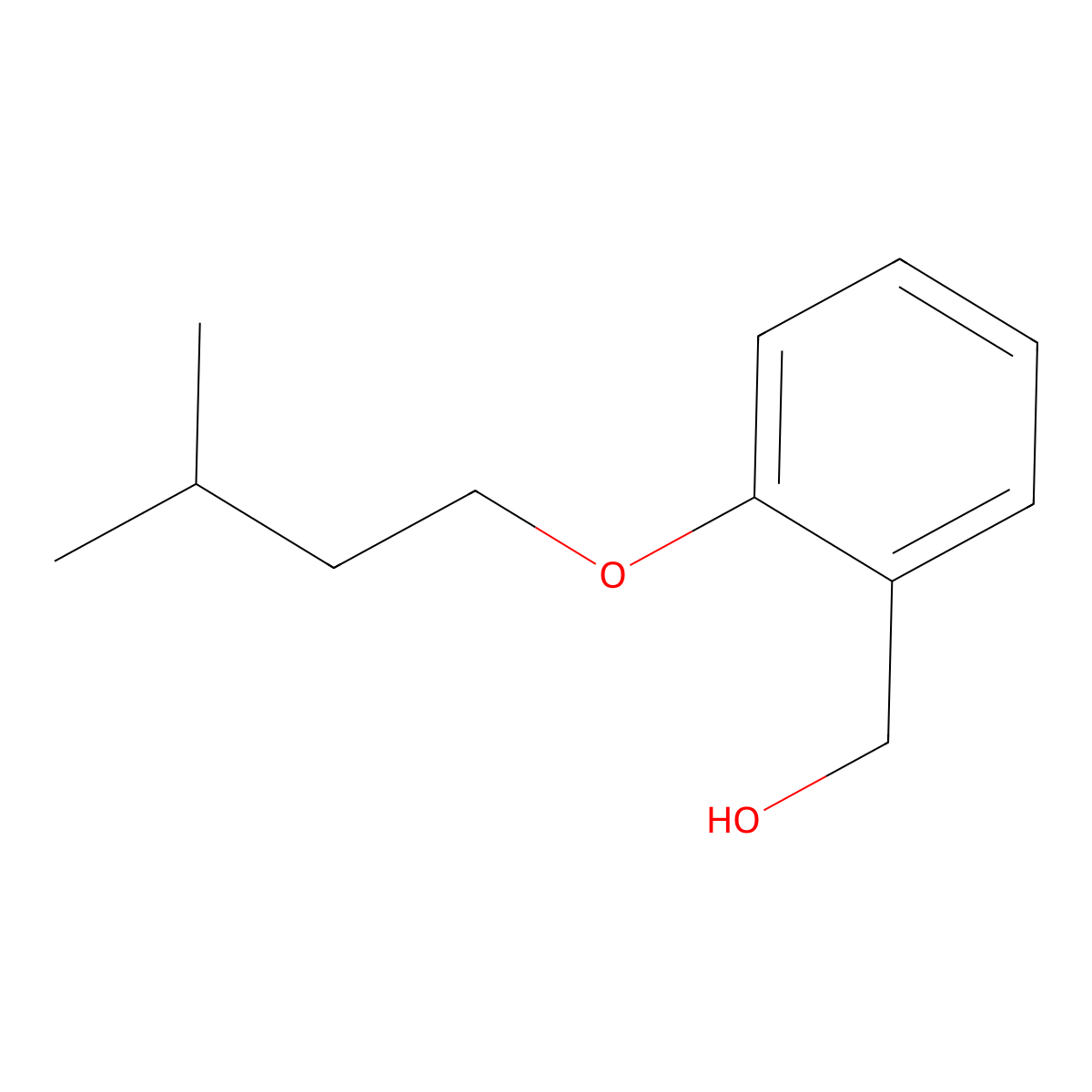 (2-(Isopentyloxy)phenyl)methanol molecular structure, CAS 500547-94-4