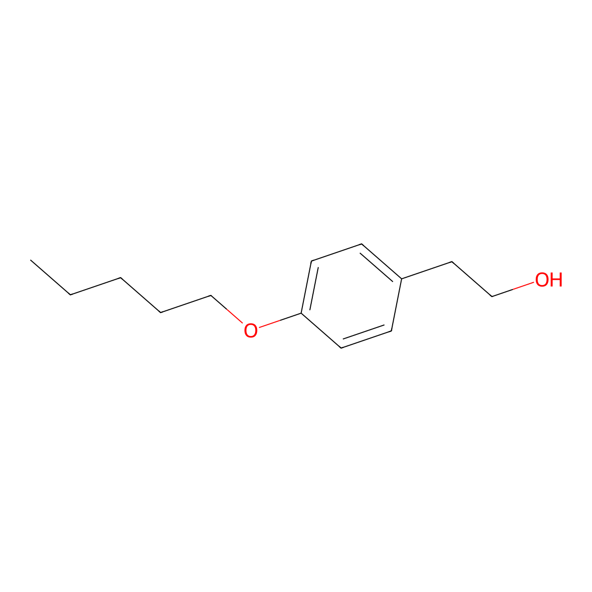 4-n-Pentoxyphenethyl alcohol molecular structure, CAS 500548-00-5