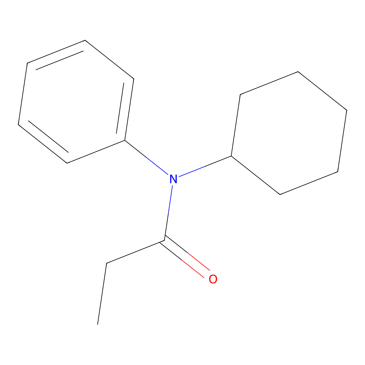 N-cyclohexyl-N-phenylpropanamide molecular structure, CAS 500548-02-7