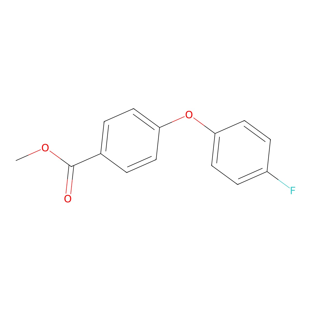 Methyl 4-(4-fluorophenoxy)benzoate molecular structure, CAS 500556-98-9
