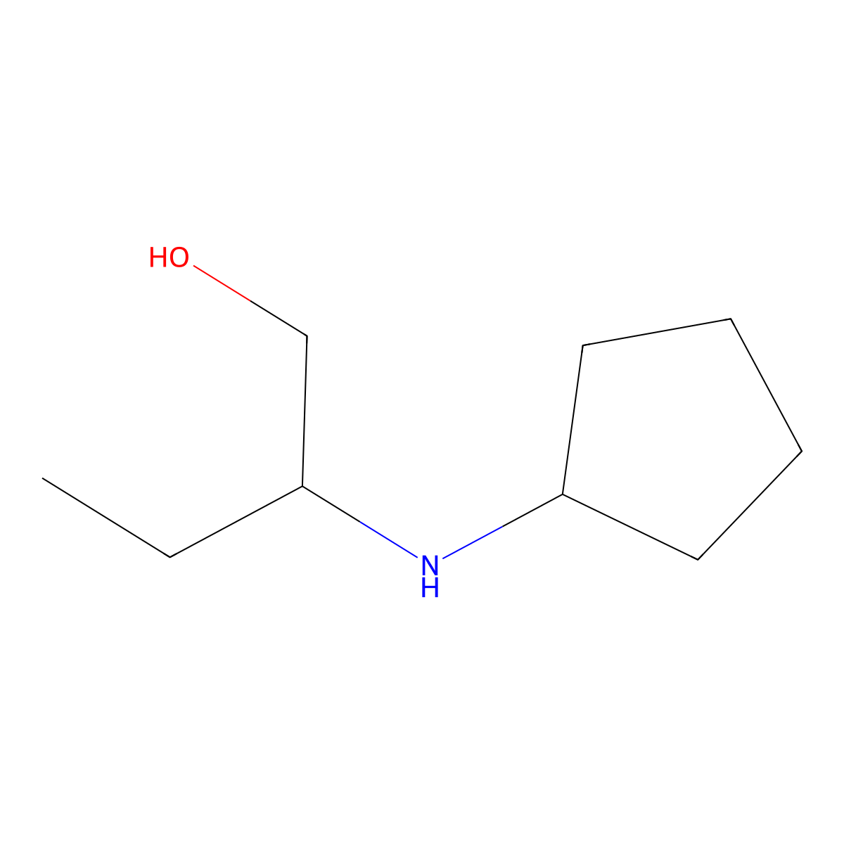 2-(Cyclopentylamino)butan-1-ol molecular structure, CAS 500563-13-3