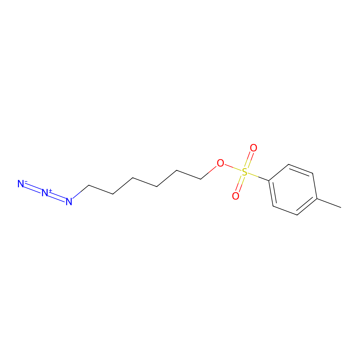 6-Azidohexyl 4-methylbenzenesulfonate molecular structure, CAS 500567-77-1