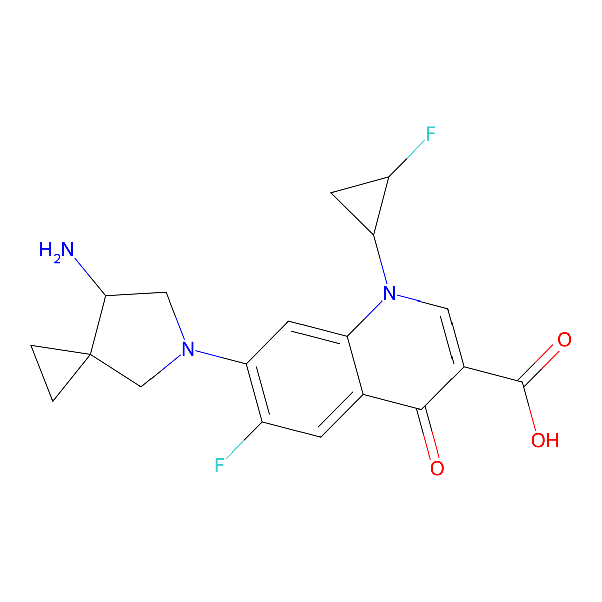 Sitafloxacin Dechloro Impurity molecular structure, CAS 500569-52-8
