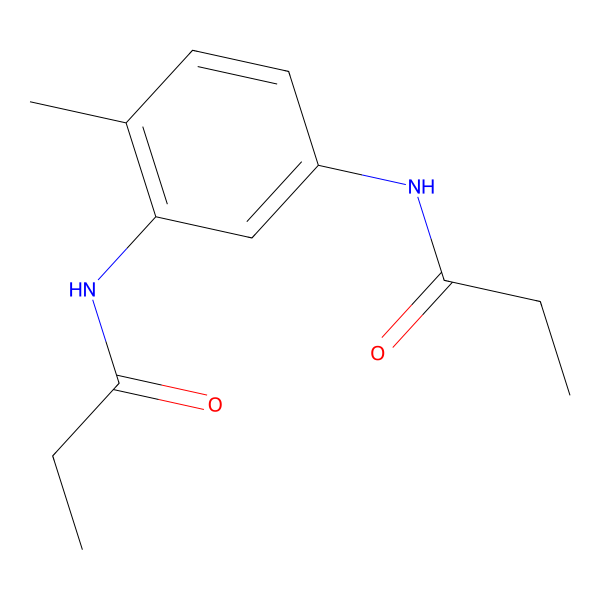 N-[4-methyl-3-(propanoylamino)phenyl]propanamide molecular structure, CAS 500579-56-6
