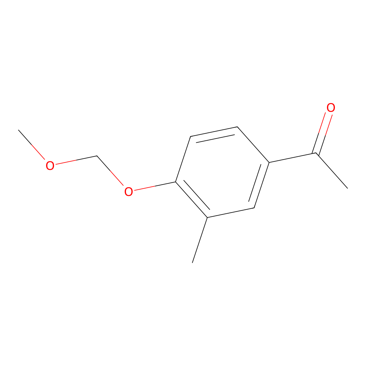 1-(4-(Methoxymethoxy)-3-methylphenyl)ethanone molecular structure, CAS 500582-10-5