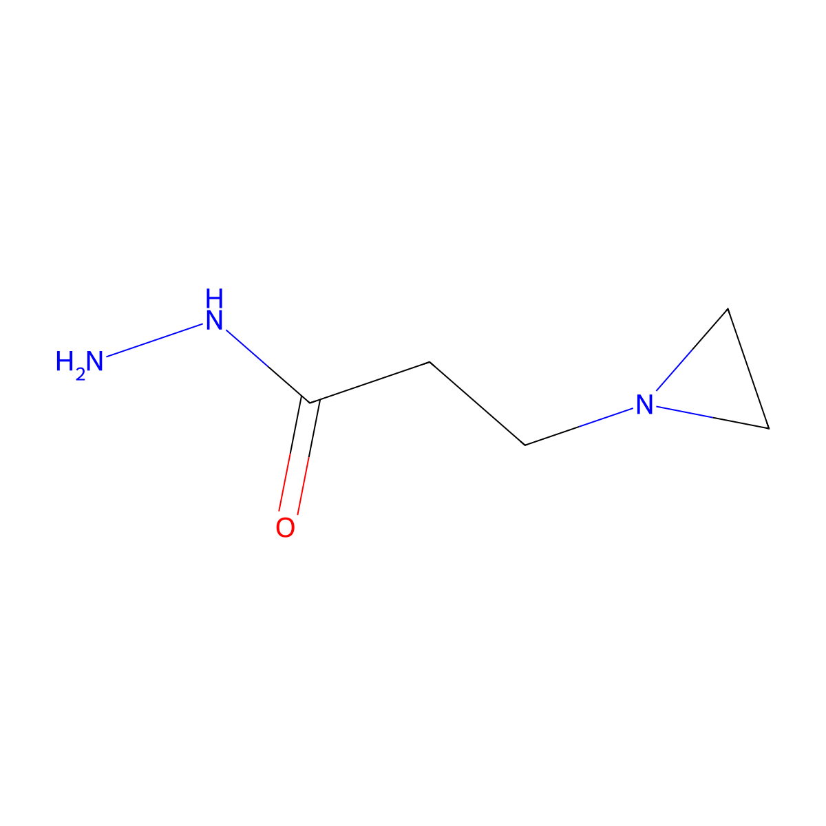 3-(Aziridin-1-yl)propanehydrazide molecular structure, CAS 500584-81-6
