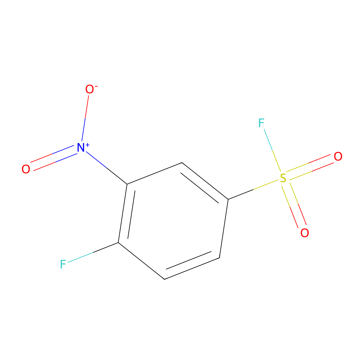 4-Fluoro-3-nitrobenzenesulfonyl fluoride molecular structure, CAS 500585-16-0