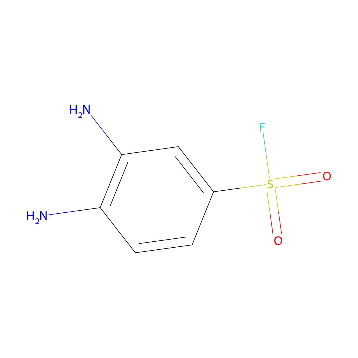 3,4-Diaminobenzenesulfonyl fluoride molecular structure, CAS 500587-13-3