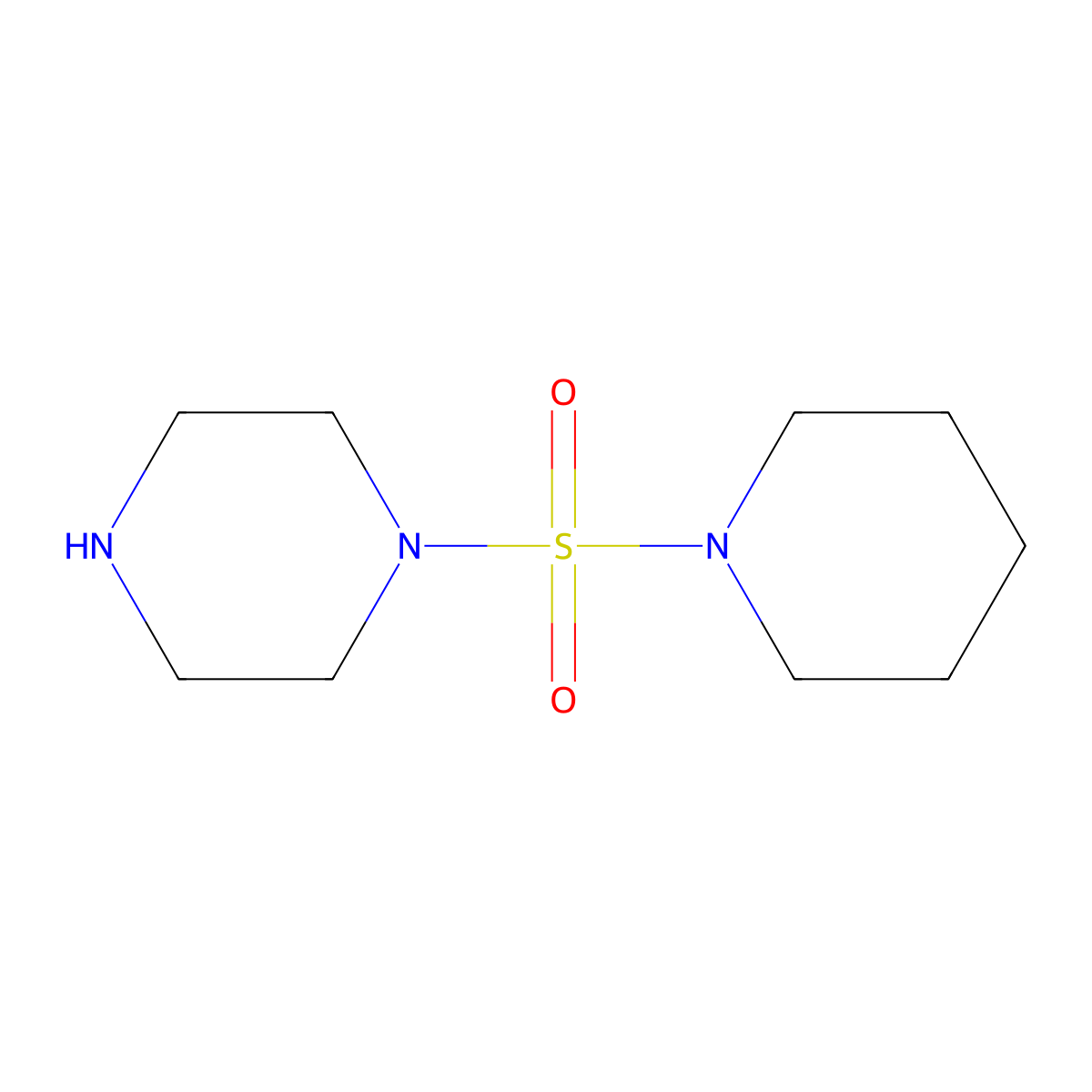 1-(1-Piperidinylsulfonyl)piperazine molecular structure, CAS 500587-48-4