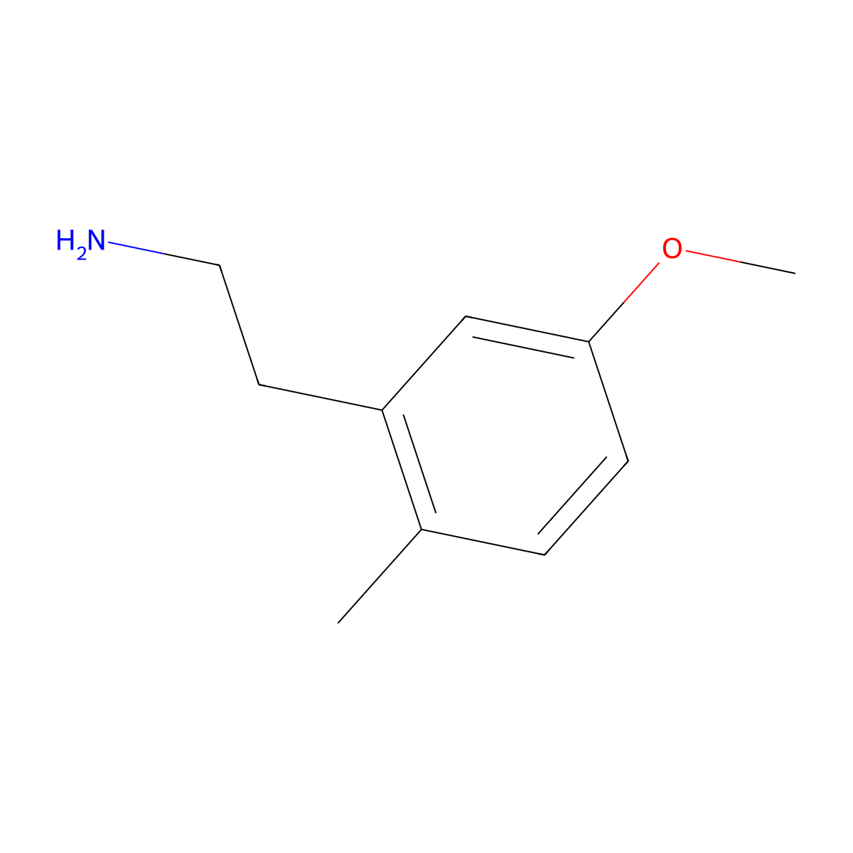 2-(5-Methoxy-2-methylphenyl)ethan-1-amine molecular structure, CAS 500587-72-4