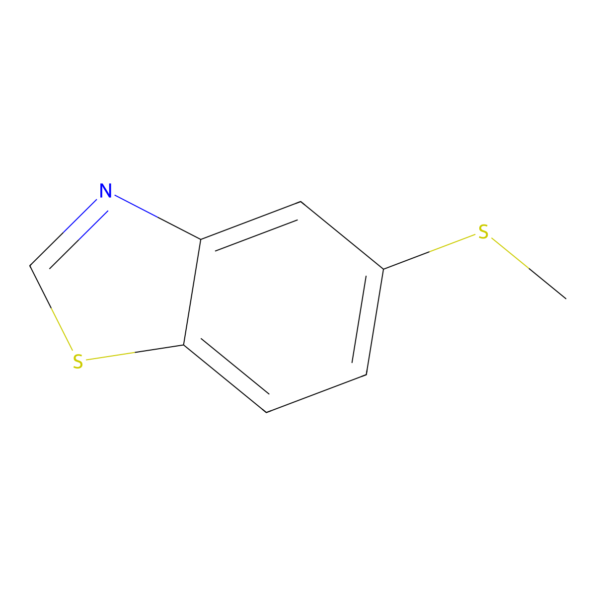 Benzothiazole, 5-(methylthio)-(9CI) molecular structure, CAS 500588-69-2