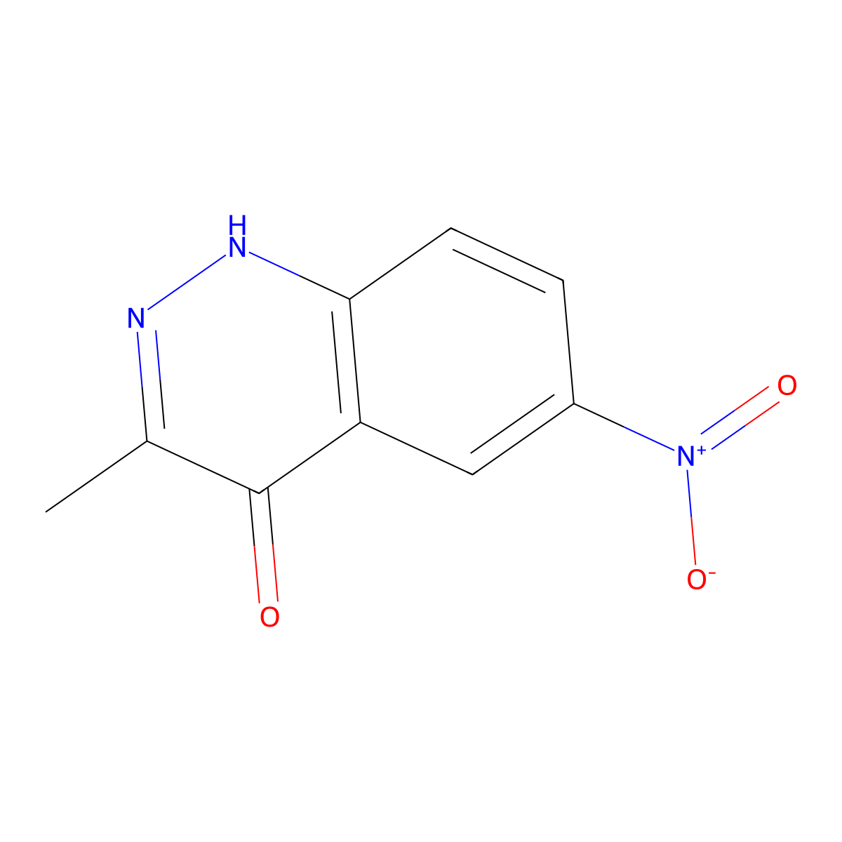 3-Methyl-6-nitrocinnolin-4(1h)-one molecular structure, CAS 500590-07-8