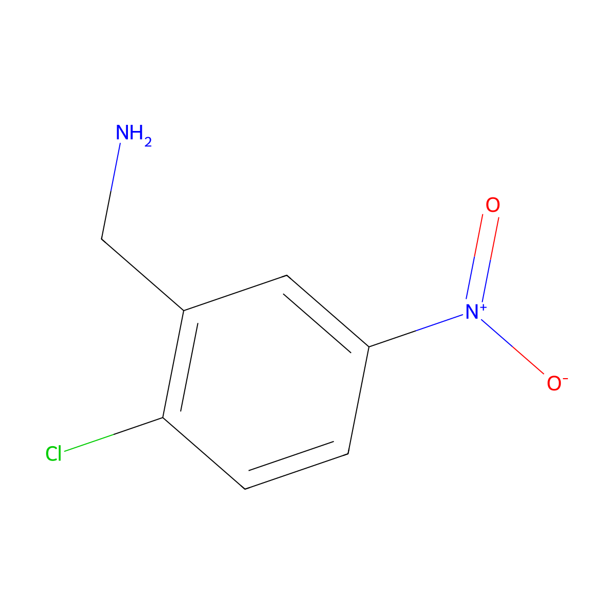 (2-Chloro-5-nitrophenyl)methanamine molecular structure, CAS 500590-13-6