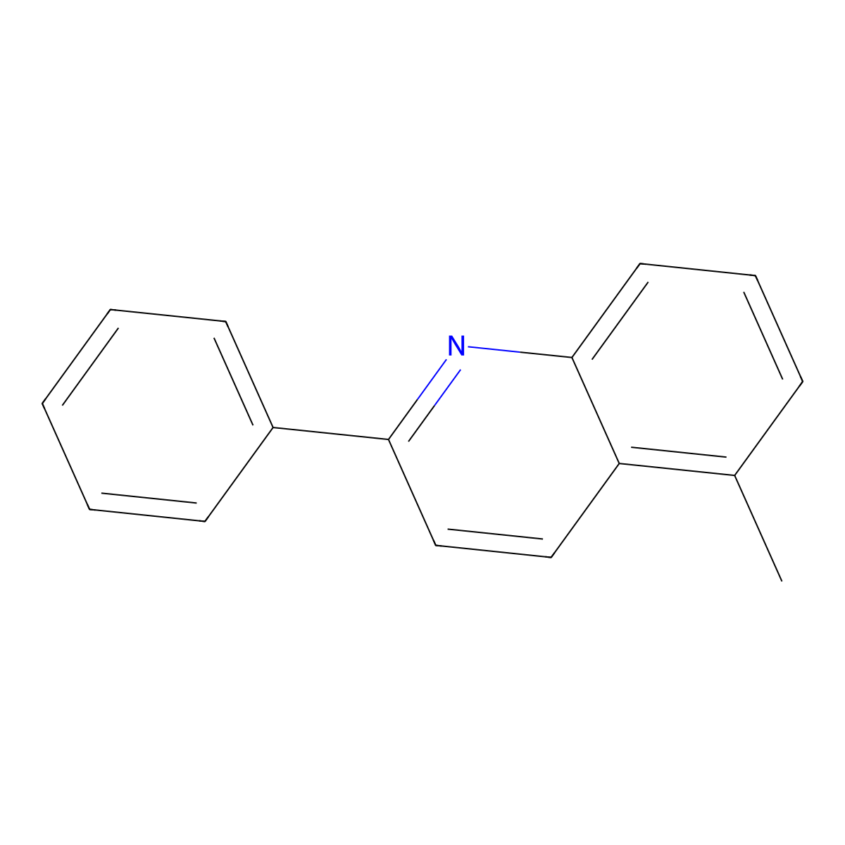 5-Methyl-2-phenylquinoline molecular structure, CAS 500595-66-4